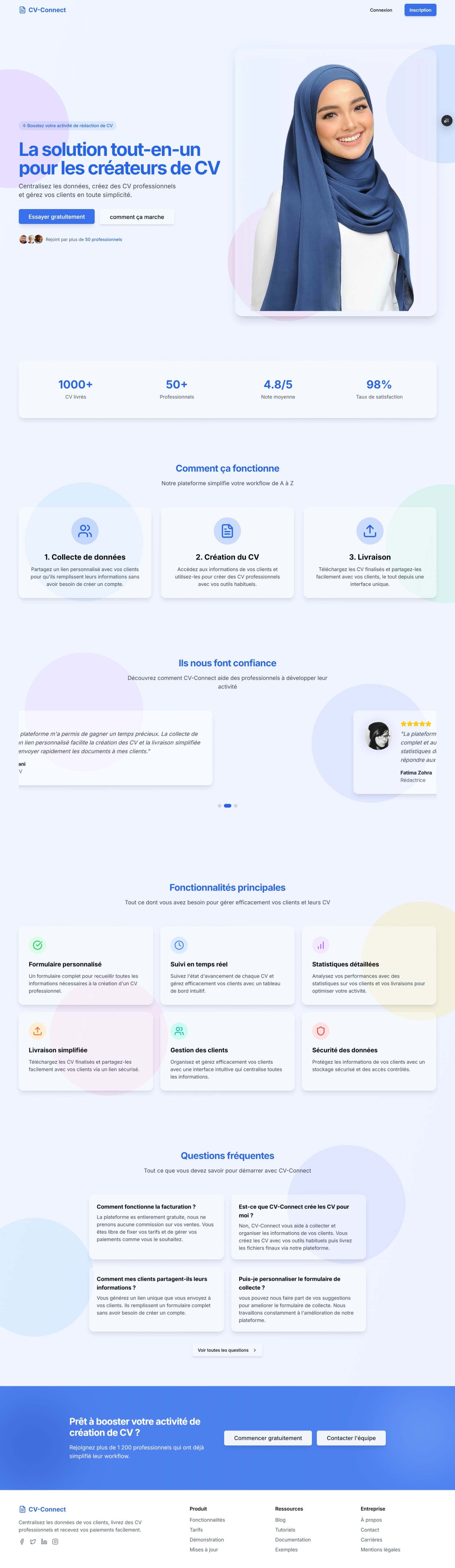 Image du projet CV Connect