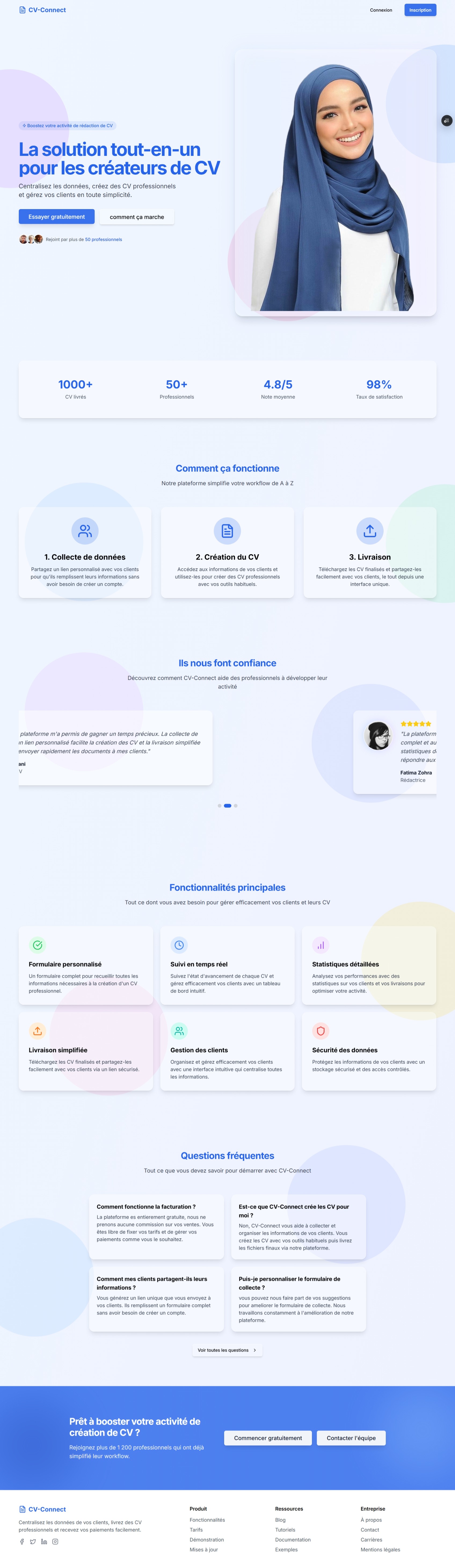 Image du projet CV Connect